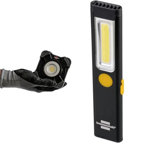 Brennenstuhl Akku LED Arbeitsstrahler SH 1000 MA & LED Akku Handlampe PL 200 A/LED Taschenlampe Mit COB LED