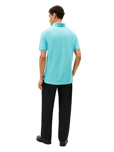 Image of Tommy Hilfiger Men's Short Sleeve Cotton Pique Polo Shirt in Classic Fit