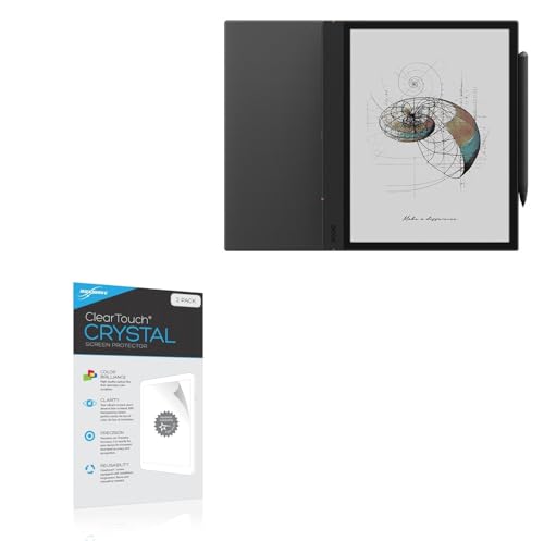 BoxWave Screen Protector Compatible with Boox Note Air 4 C - ClearTouch Crystal (2-Pack), HD Film Skin - Shields from Scratches