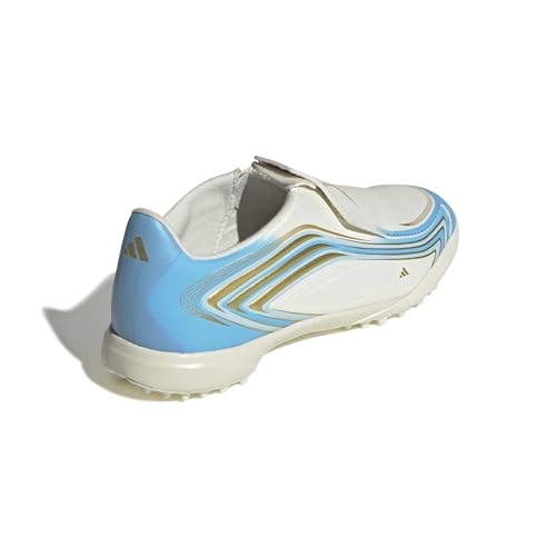adidas Unisex-Kids F50 Messi League Laceless Turf, IvorySemiBlueBurstIceyBlue, 3 - image 6