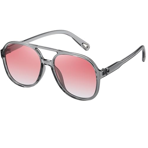 Image of Onrtry Retro Polarized Aviator Sunglasses for Women Men Classic 70s Vintage Trendy Square Sun Glasses Shades
