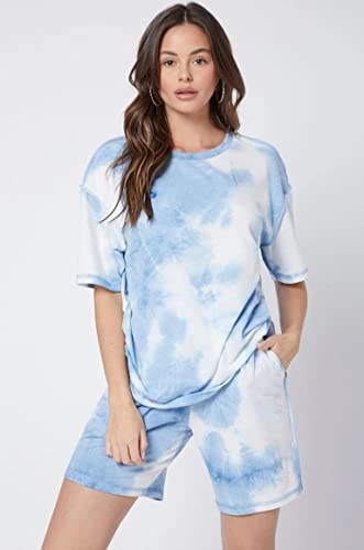 Image of DHRUVI TRENDZ Unisex Co Ord Set | Trendy Night Dress | T Shirt and Short Set Combo Lounge | Stylish Summer Travel Wear | Matching Two-Piece for Vacation