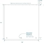 iDesign PEVA Plastic Shower Bath Liner, Mold and Mildew Resistant with Fabric Curtain for Kids, Guest Bathroom