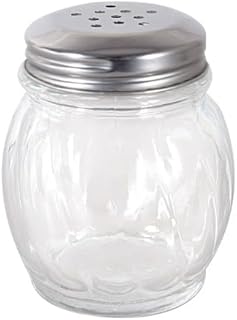 CAC China G5CS-6P Glass Cheese Shaker with Perforated Top 6 oz. - 1 doz