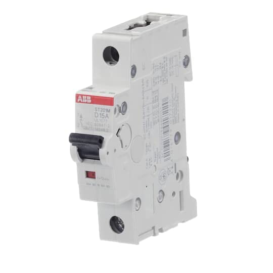 ABB, ST201M-D15, Miniature Circuit Breaker D-Char., 10kA, 15A, 1P