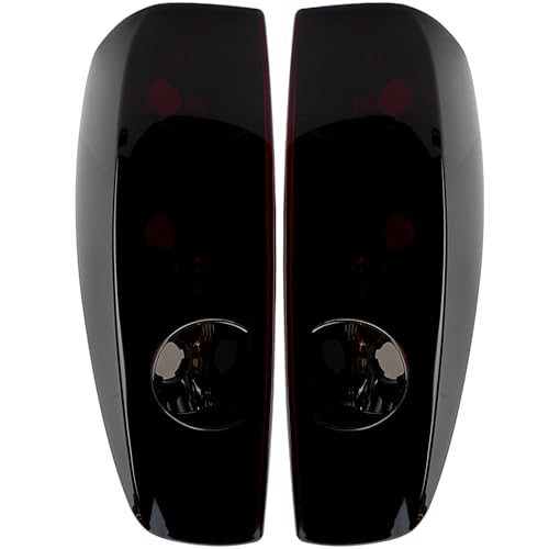 MiKaFex Tail Lights Compatible with Chevrolet Chevy Colorado GMC Canyon 2004-2012 Rear Brake Lamps Smoke Red Lens without Halogen Bulb Replace# GM2800164 19417444 20825943