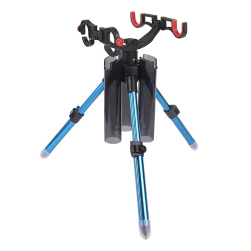 Almencla ロッドホルダー ロッドスタンド 釣り道具収納 三脚 アルミ合金 折りたたみ式 3本収納 竿立て アルミワンタッチ三脚 ボート用品 釣り竿 三脚マウント アウトドアラック 持ち運び簡単 ポータブル機器スタンド アルミ合金 マリンロッドホルダ