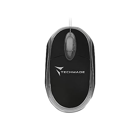 Techmade Optyczna mysz mini USB, 800 dpi, czarna