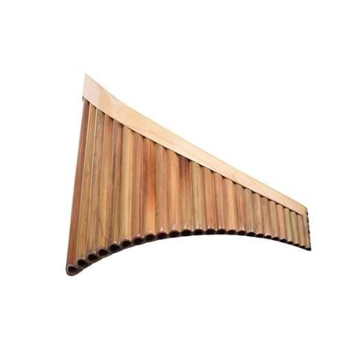 Pan Flute Instrument 25-pipe Professional Bitter Bamboo Pan Flute For Left Hand G/C Performance Wind Instrument(C)