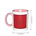 Imagen de SMAZDFXX Taza de cerámica rosa impresa con la bandera de Marruecos y asa curva