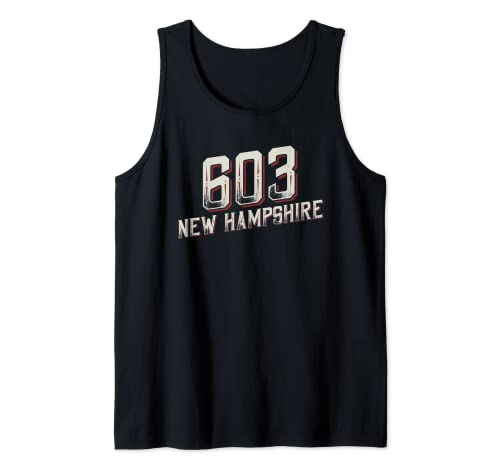 Vintage New Hampshire 603 product - Whiskey Barrel Style Tank Top