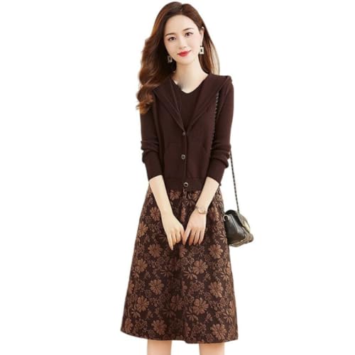 Robe midi en patchwork confortable qui sublime la silhouette fine