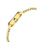 Klein Gut Lesbar Edelstahl Zugarmband Elastisch Armband Damen Analog Quarz Armbanduhr Wasserdicht – Bild 3