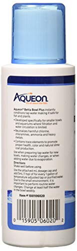 Image of Aqueon Betta Bowl Plus Water Conditioner & Dechlorinator (2 Pack)