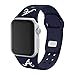 Game Time Atlanta Braves Silicone Watch Band Compatible with Apple Watch (42/44/45mm Navy)
