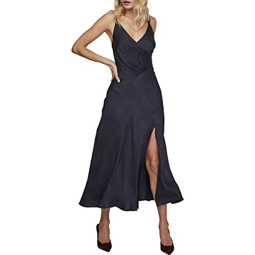 ASTR the label Women's Bastille Sleeveless A-line Midi Slip Dress, Black, X-Small