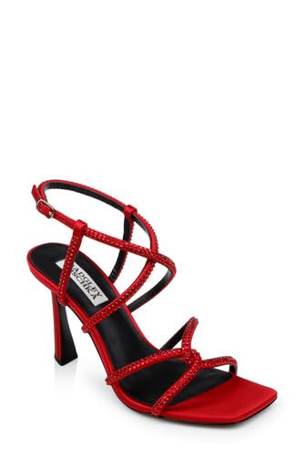 Image of Badgley Mischka Women's Brooke Strappy Bejeweled Stiletto Sandal