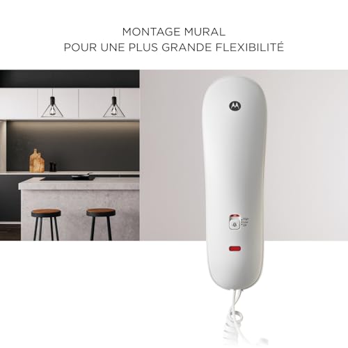 Motorola Ct50 Teléfono Fijo Góndola Con Indicador Visual De Llamada Y 10 Teclas De Memoria - vue 4