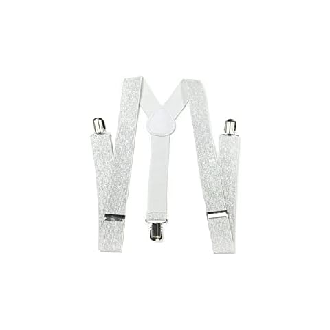 Glitter Suspender for Mens&womens Clip-on Sexy Elastic Y-shape Adjustable Braces Cover