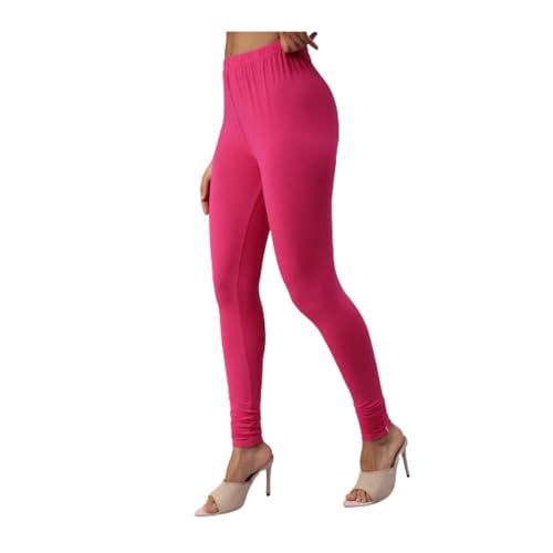 Image of Women's Slim Fit Cotton Lycra Churidar Leggings|Full Length|