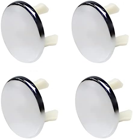 Lot De 12 Couvercles De Trop-plein Pour Lavabo – Argentés, Diamètre 47-48 Mm, Installation Facile Sans Outil