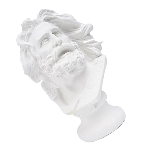 CORHAD 1Pc Imitation Plaster Portrait Sculpture Resin Home Decor Ornament Elegant Bust for Living Office Artistic Resin Craft for Sketching Present Giving