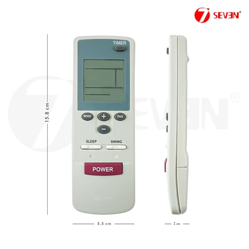 Image of 7SEVEN Compatible of Carrier Inverter Ac Remote Original Model 128 Suitable for Split Air Conditioner Ensure Each Key Function Match and Genuine Remotes Replicate Exactly for Better Performance