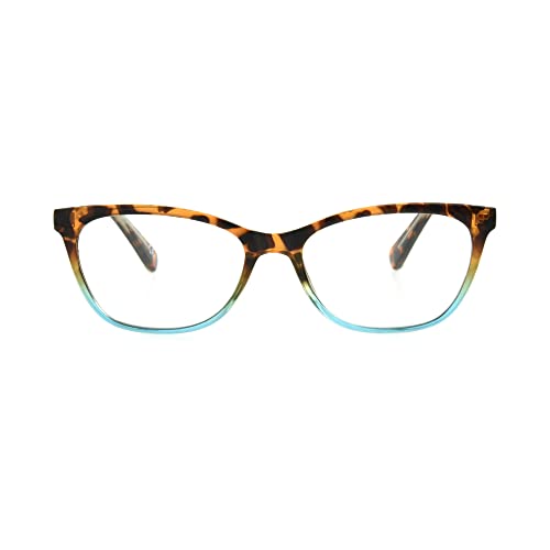 Foster Grant Sofia Vergara X Women S Teresa Blue Light Multi Focus™ Glasses Reading, Aqua Tortoise, 52mm US by Foster Grant - Image 2