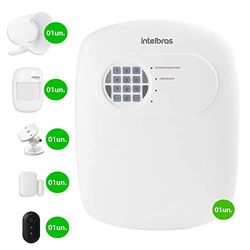 Kit de Alarme Intelbras 02 Sensores com Discadora por Telefone fixo Sem Fio