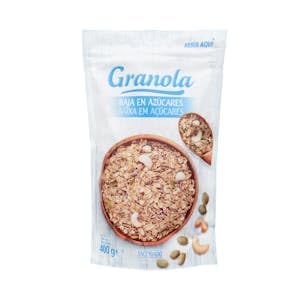 Cereales y semillas granola Hacendado con frutos secos bajo en azúcar Paquete 400 g Pack 2