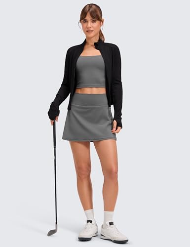Image of CRZ YOGA Butterluxe High Waisted Tennis Skirts | Built-in Shorts with Pockets, Extremely Soft, Casual, A Line, Stretchy, Mini, Skort for Women