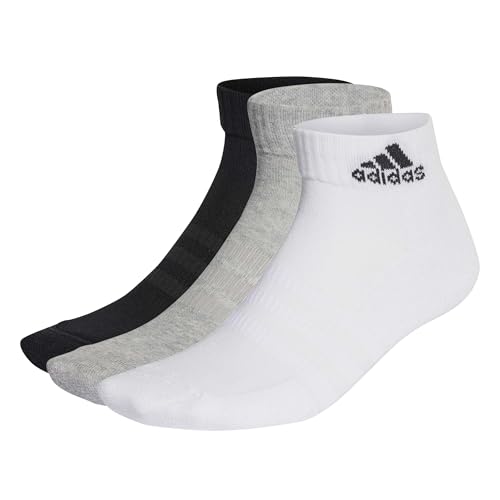 Image of Adidas Unisex 73% Cotton, 25% Polyester, 1% Polyurethane, 1% Nylon Ankle Length Socks