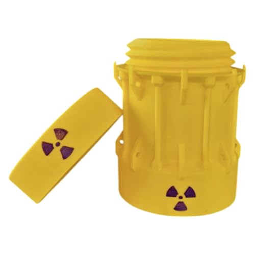 Image of Radioactive Waste Barrel Mini Storage Container - Unique Desk Decor and Organizer - 3D Printed in Canada