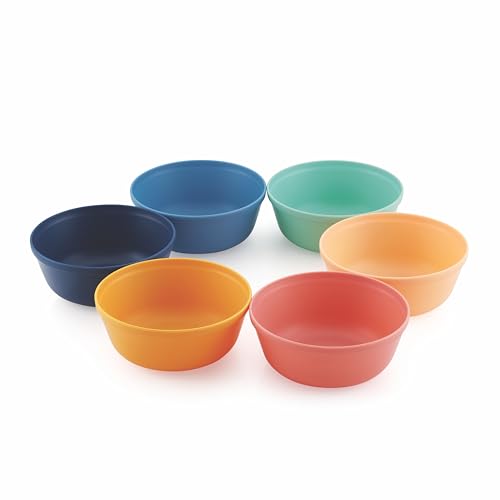 MASTERCOOK Plastic Bowls Set of 6 – 15oz Multipurpose Deep Plates Salad and Pasta Bowls Ideal for Home, Kids, Parties – Stackable Bowl for Kitchen...