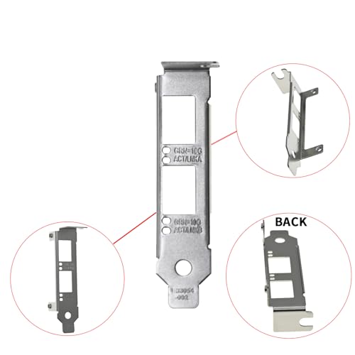Soporte Bajo Perfil Compatible con Intel X520-SR2 y Otros miniatura 3