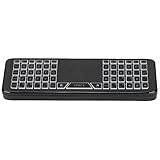  Télécommande sans Fil, Rétroéclairage Air Mouse Remote USB Rechargeable avec Fonction Touchpad pour TV pour Mini-Ordinateurs