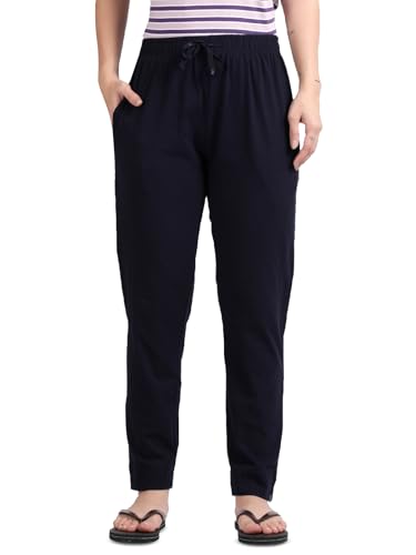 Image of TWIN BIRDS Women Cotton Textured Night Pant | Pyjama Loungewear Sleepwear