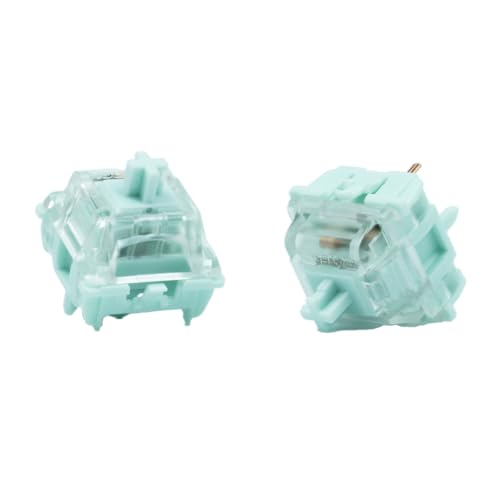 Interruptores GATERON Jelly Azul de 5 pines prelubricados para teclado mecánico MX