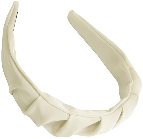 AERZETIX - C71349 - Diadema tiara para el cabello 30x390mm - color crudo - en satén y plástico - seda cara peinado glamurosa moda romántico moño