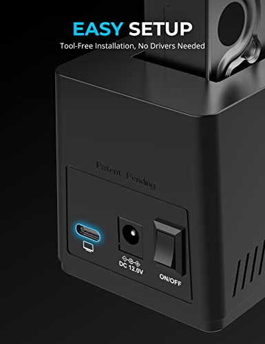 Image of SABRENT USB C Docking Station for M.2 PCIe /NVMe and SATA 2.5 /3.5 Inch SSD & HDD with Offline Cloning (DS-UNHC)