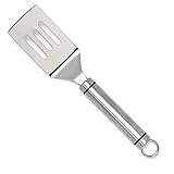 Norpro Stainless Steel Short Slotted Turner, 1-Pack, Silver