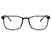 Unisex Glasses Frame Fashion Sand Black Rectangle Full Frame Decoration Prescription Glasses