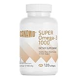 Oméga 3 Huile de Poissons 1000 mg 500 EPA & 250 DHA 120 gélules