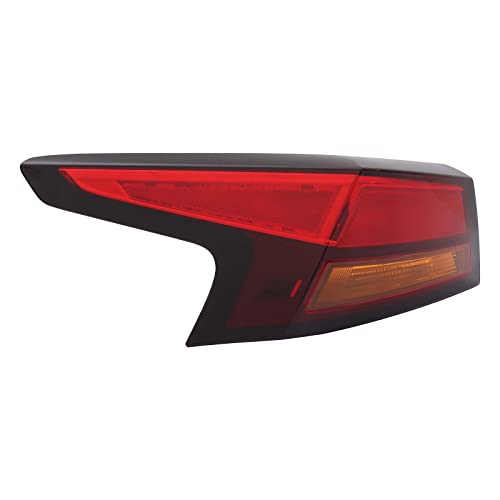 Motorfansclub Left Outer Tail Light Fit For Nissan Altima Sedan 2019 2020 2021 2022 2023 Driver Side Taillight Rear Tail Lamp Brake Stop Turn Signal Tail Light Assembly Without Bulbs #TOP2
