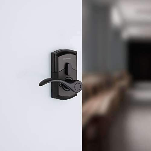 Kwikset Smartcode 955 Keypad Electronic Lever Door Lock Deadbolt Alternative With Pembroke Door Handle Lever Featuring Smartkey Security In Iron Black, Large #TOP5