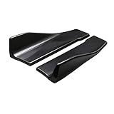 KKmoon Auto Heckschürze Lip 2 Stücke Schwarz Stil Anti Scratch Auto Heckstoßstange Lip Diffusor Splitter Universal