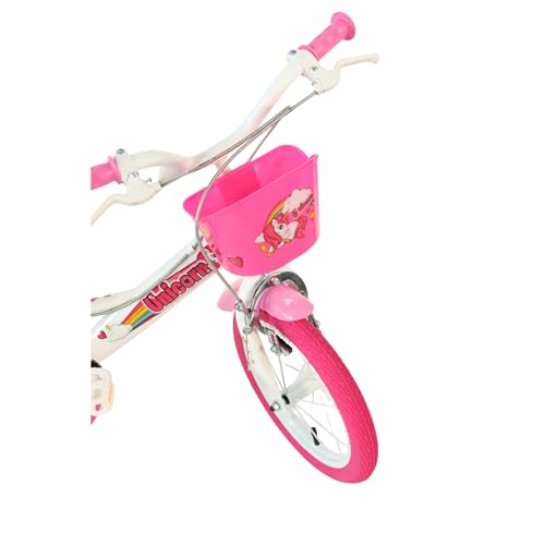 Dino Bikes Unicorn 16" Bicycle, 40,6 Bambina, Bianco e Rosa, 40,6 cm - 3