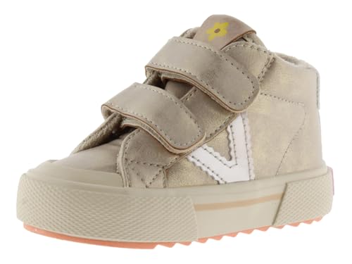 Basket Victoria basse tribu effet cuir métallisé scratch semelle crantée 1065192 filles