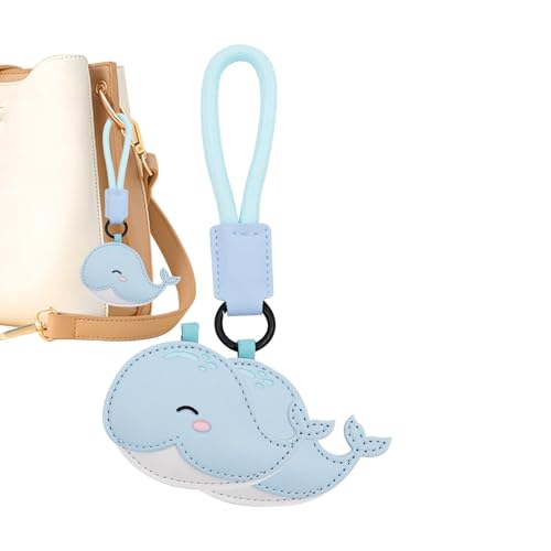 Charme Sac Dauphin Baleine Requin | Pendentif Animal Pour Anneau A Clés | Porte-Clés Cuir Mignon Pour Cartable Enfxants Et Adultes Décxoration Bagage