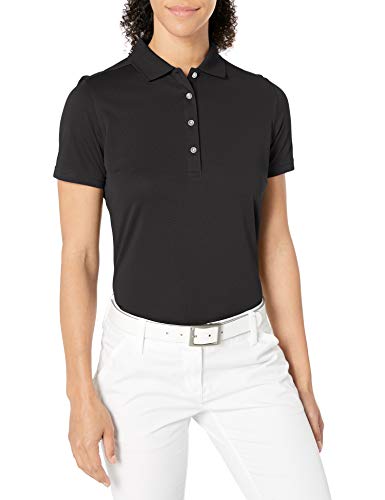 Callaway Women's Golf Short Sleeve Core Performance Polo Shirt, Black, Large